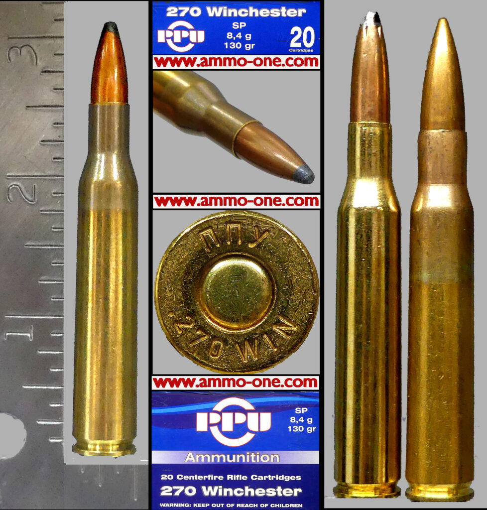 270 Winchester by Older nny H S by Prvi Partizan 130 Grain JSP One Cartridge not a Box. Ammo One1