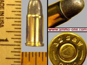 .32 smith & wesson short by cbc, one cartridge.