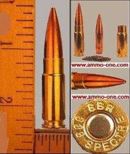 .338 Spectre, SBR 300 Gr. JHP Sub-Sonic, One Cartridge not a Box - Ammo ...