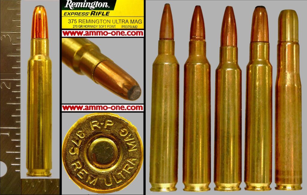 375 Remington Ultra Magnum By Rem Jsp Blemished See Note One Cartridge Not A Box Ammo One1