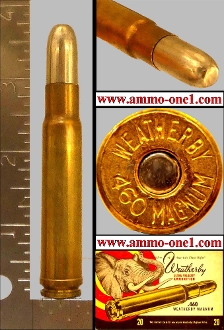.460 weatherby magnum, older h/s, fmj one cartridge not a box!