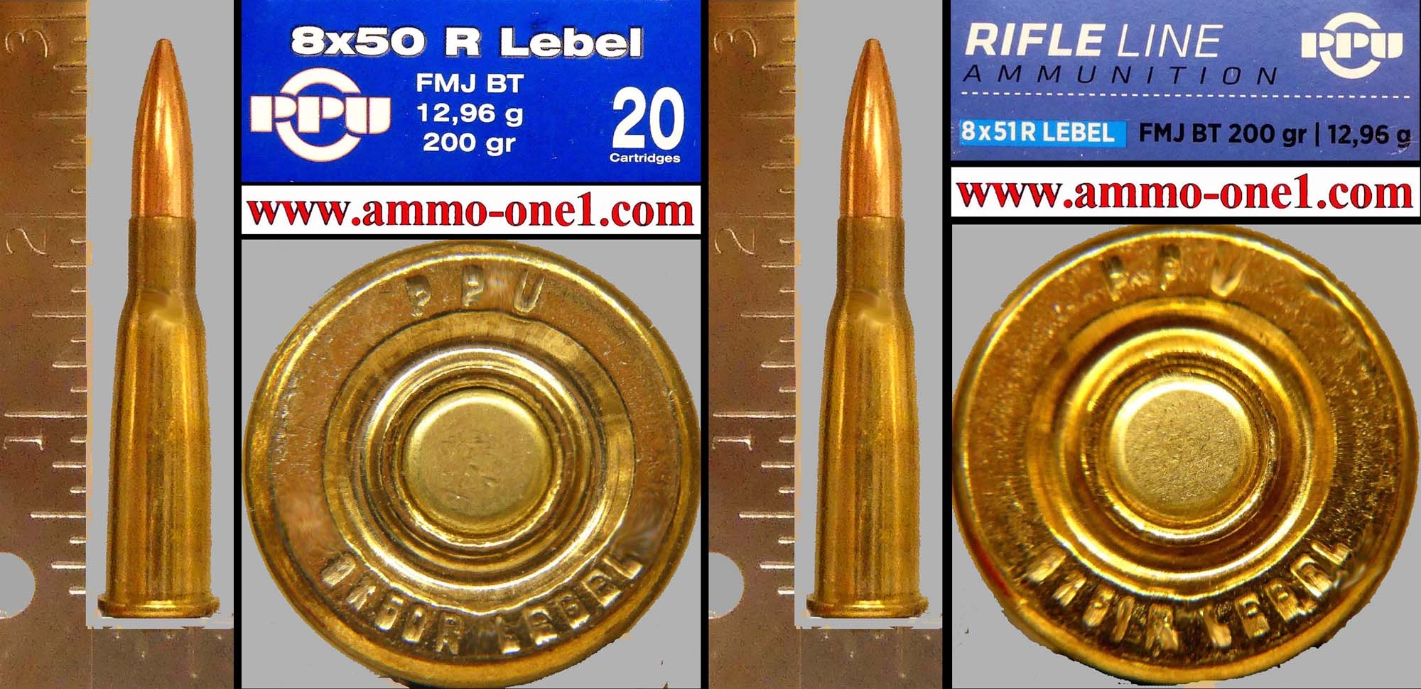 8x50R and 8x51R Lebel, 2 Different Cartridges not a Box. - Ammo