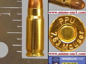 .30 mauser by *ppu, 7.63 mauser h/s, fmj, *one cartridge not a box