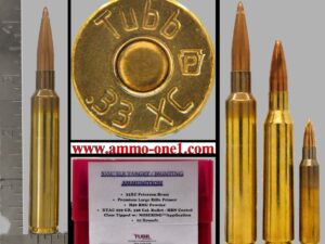 33 xc by david tubb! factory loaded hbn coated, dtac 299 gr. 338 caliber projectile, one cartridge, not a box! "intro. sale" $3.00 off.
